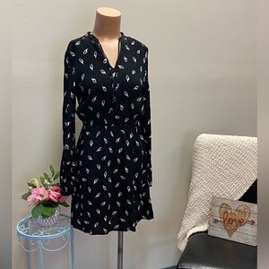 H&M Long Sleeve Black Dress